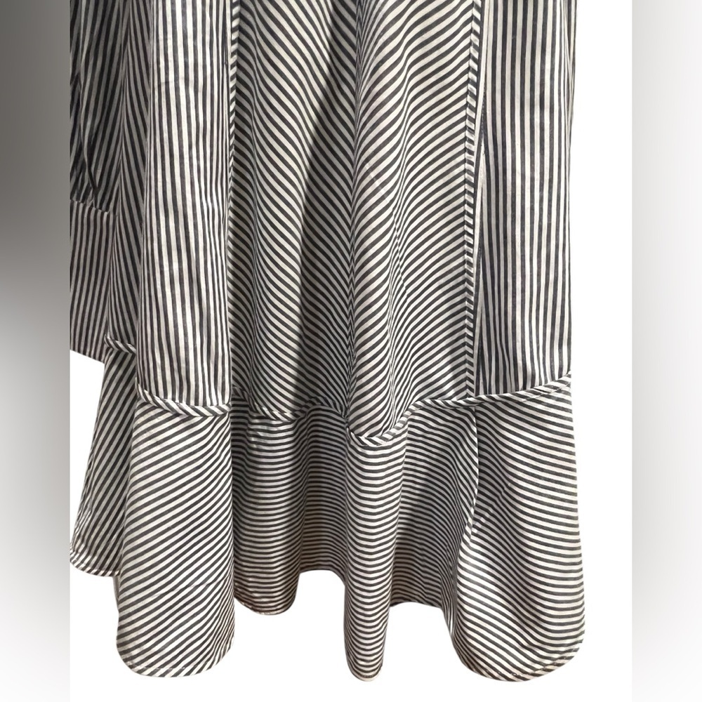 French Connection Black and White Striped Dress - Picture 3 of 11
